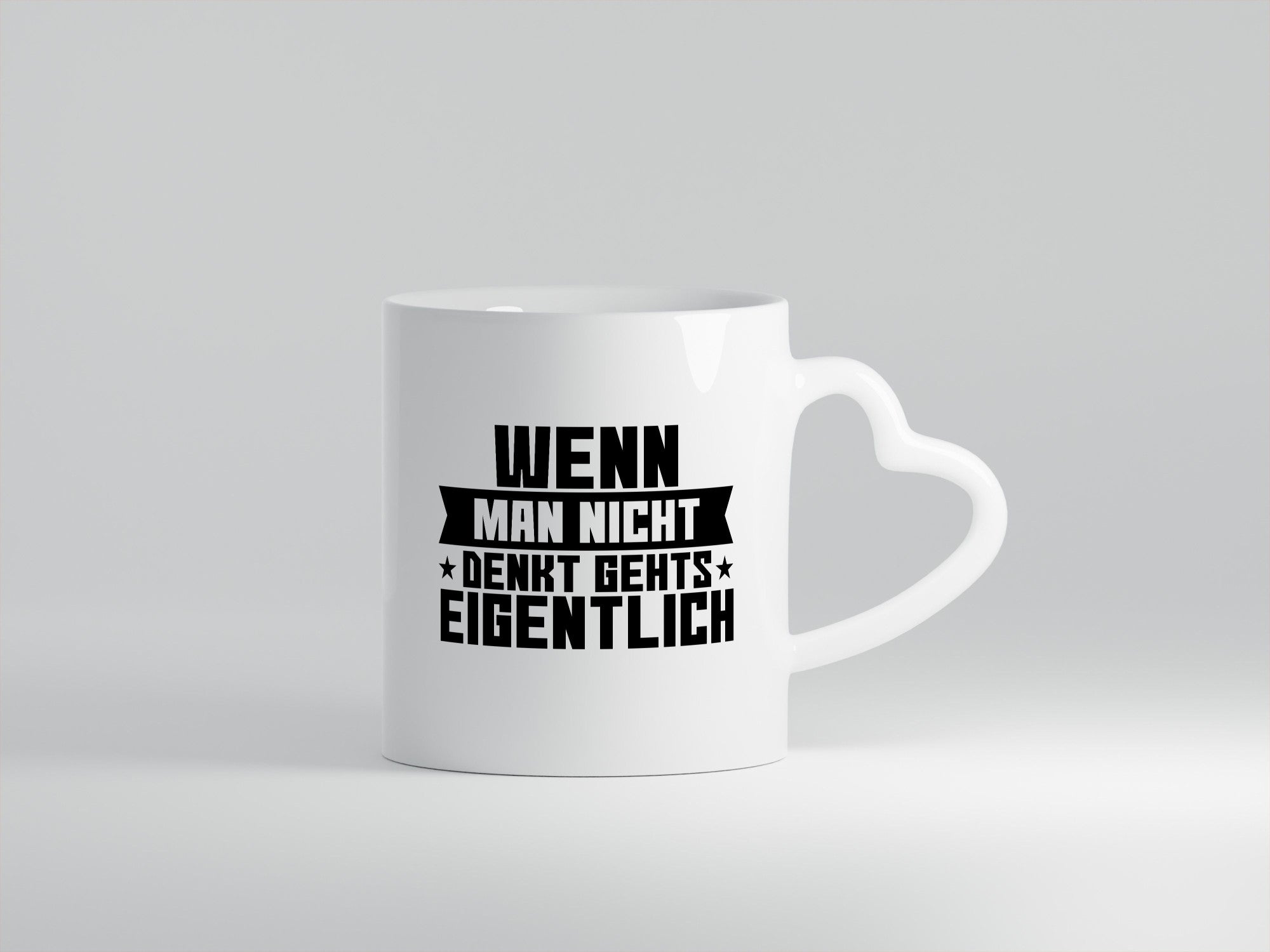 Wenn man nicht denkt gehts eigentlich | Arbeit Spruch lustiger Geschenk