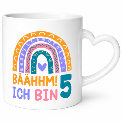 5. Geburtstag | 5 Jahre Regenbogen Bääm Mädchen Geschenkidee Humor Tasse