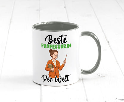 Beste Professorin | Uni Universität v2 Humor Geschenkidee Tasse