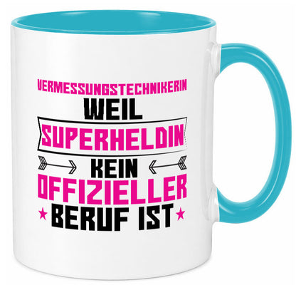Superheldin Vermessungstechnikerin | Techniker Humor Geschenkidee Tasse
