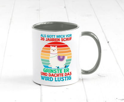 26. Geburtstag | 26 Jahre Gut Schuf mich Lama v2 lustiger Spruch Geschenk