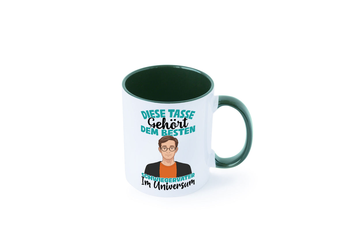 Im Universum: Schwiegervater |Schwiegersohn | Beziehung Geschenkidee Familie Tasse
