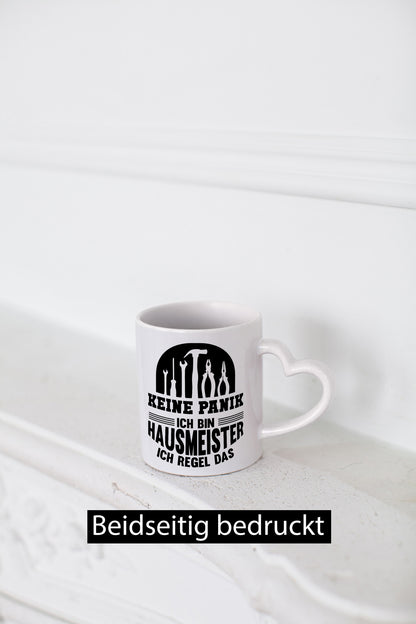 Keine Panik, ich bin Hausmeister, ich regel das | Lustiger Spruch Geschenk Humor