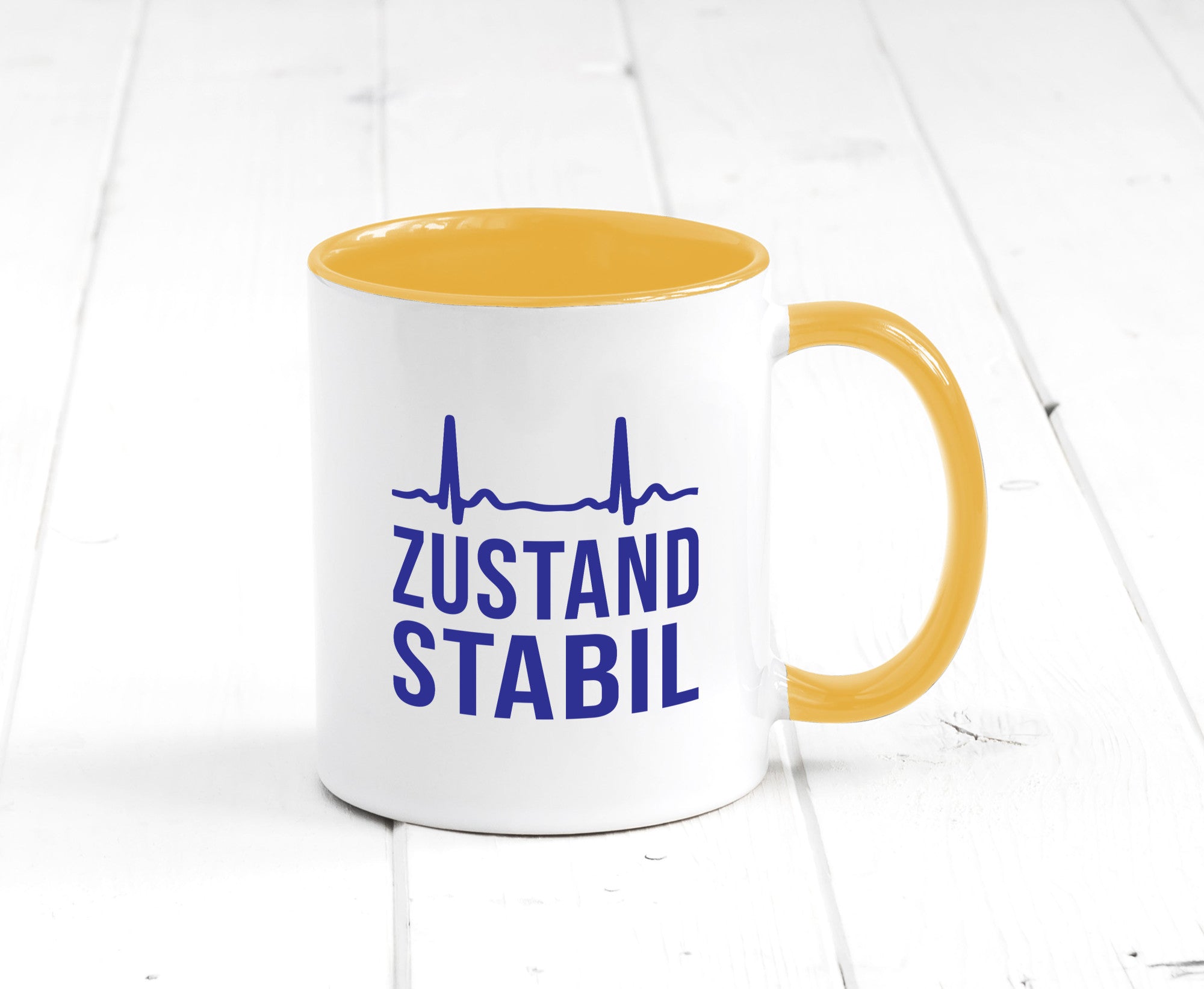 Zustand stabil | Herzschlag v2 Geschenk Humor Geschenkidee lustiger Spruch Tasse