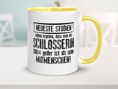 Neuste Studien: Schlosserin | Schlosserei Geschenkidee Humor Tasse