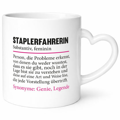Staplerfahrerin | Gabelstapler Spruch Beruf Humor lustig Arbeit Kollegen Büro