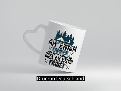 Camper Humor | Spruch Tasse Camping schwarzer Geschenk Geschenkidee lustiger