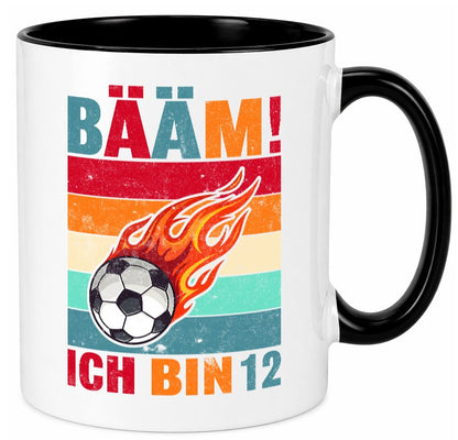 12. Geburtstag | Bääm ich bin 12 Fußball Humor Geschenkidee Tasse