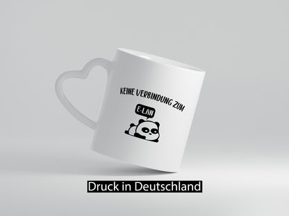 Keine Verbindung zum E-Lan | Pandabär Geschenk Humor Geschenkidee lustiger