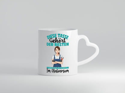 Im Universum: Mechatronikerin | KFZ Werkstatt Geschenk Humor Geschenkidee