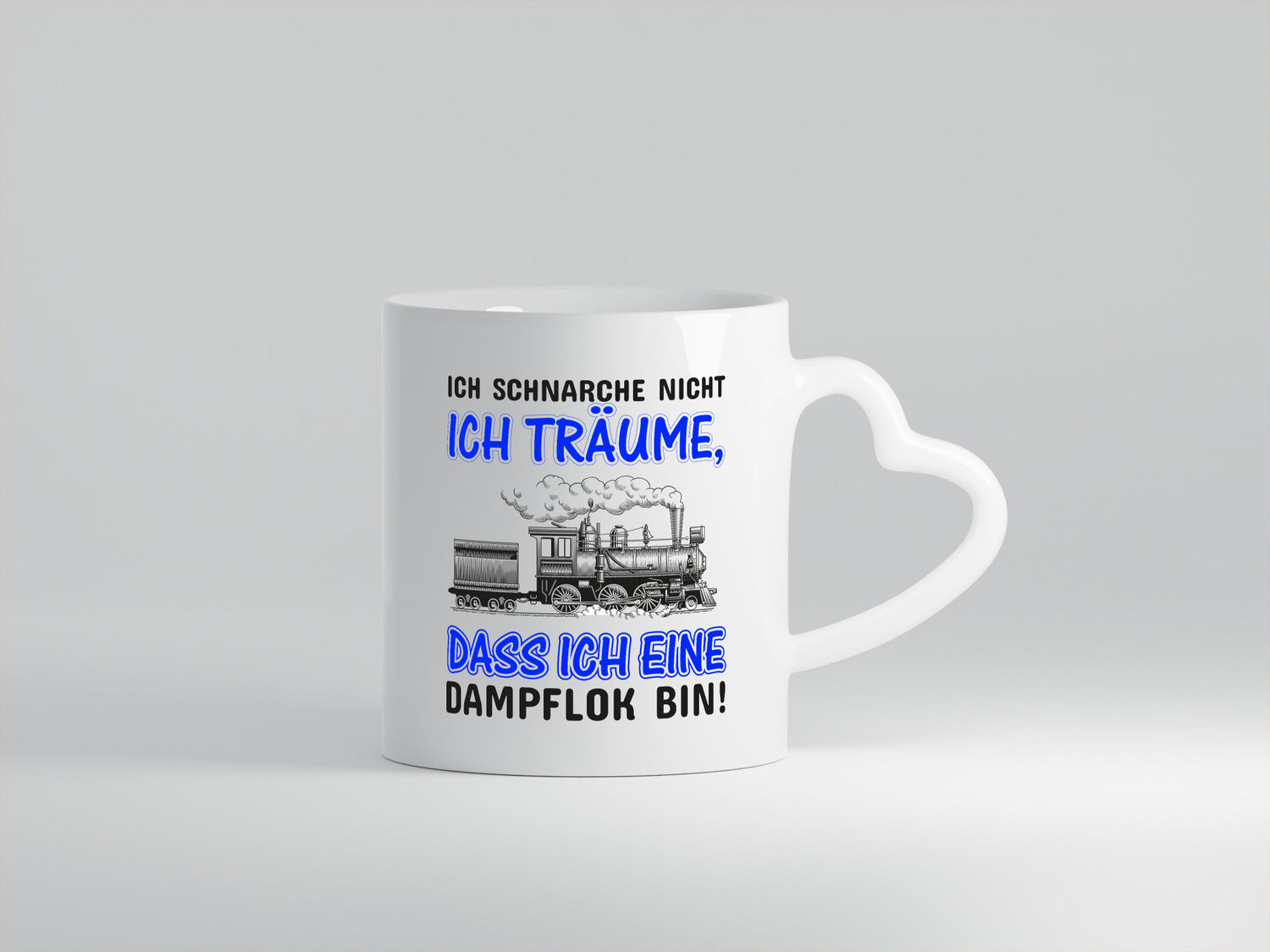 Ich schnarche nicht | Schnarcher Tasse Dampflok Witz lustiger Spruch Geschenk