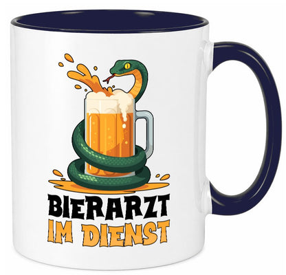 Bierarzt im Dienst | Tierarzt Arzt Geschenk Tierliebhaber Humor lustiger Spruch Tasse