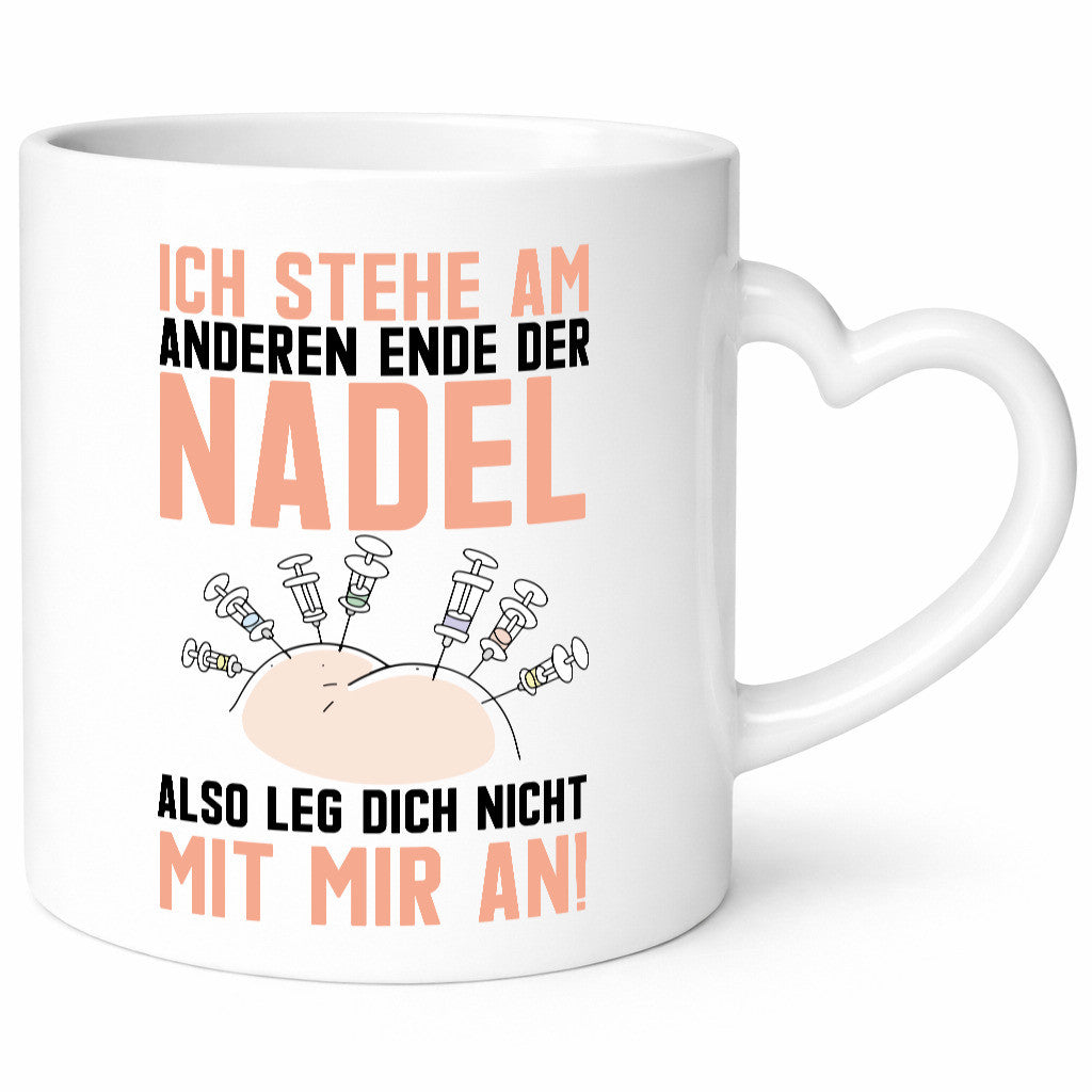 Anderes Ende der Nadel | Krankenschwester Spritze Arzt Humor Geschenkidee Tasse