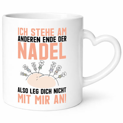 Anderes Ende der Nadel | Krankenschwester Spritze Arzt Humor Geschenkidee Tasse