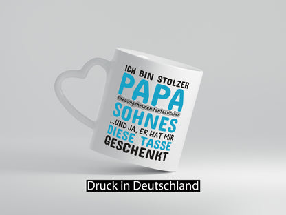Stolzer Papa | Vater Tasse Fantastischer Sohn Humor Geschenk Familie