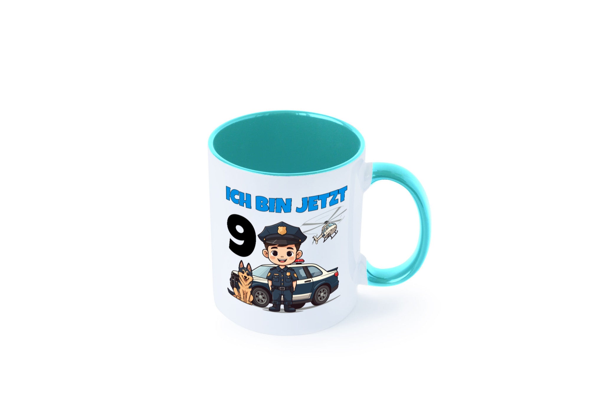 9. Geburtstag | 9 Jahre Polizei Kind Polizeiauto lustig Geschenkidee Geschenk