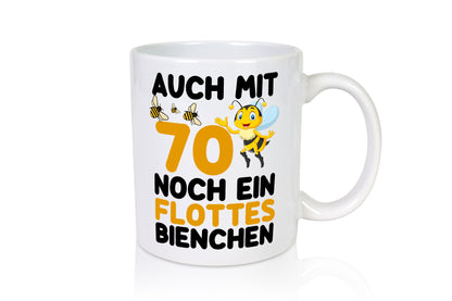 70. Geburtstag | flotte biene noch mit 70 lustig Geschenkidee Geschenk Tasse
