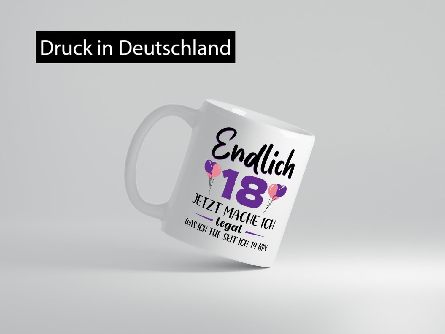 18. Geburtstag | ich darf jetzt alles Junge Mädchen Geschenkidee Humor Tasse