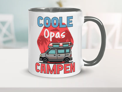 Coole Opas campen | Campingwagen Palmen Geschenk Familie Geschenkidee lustiger