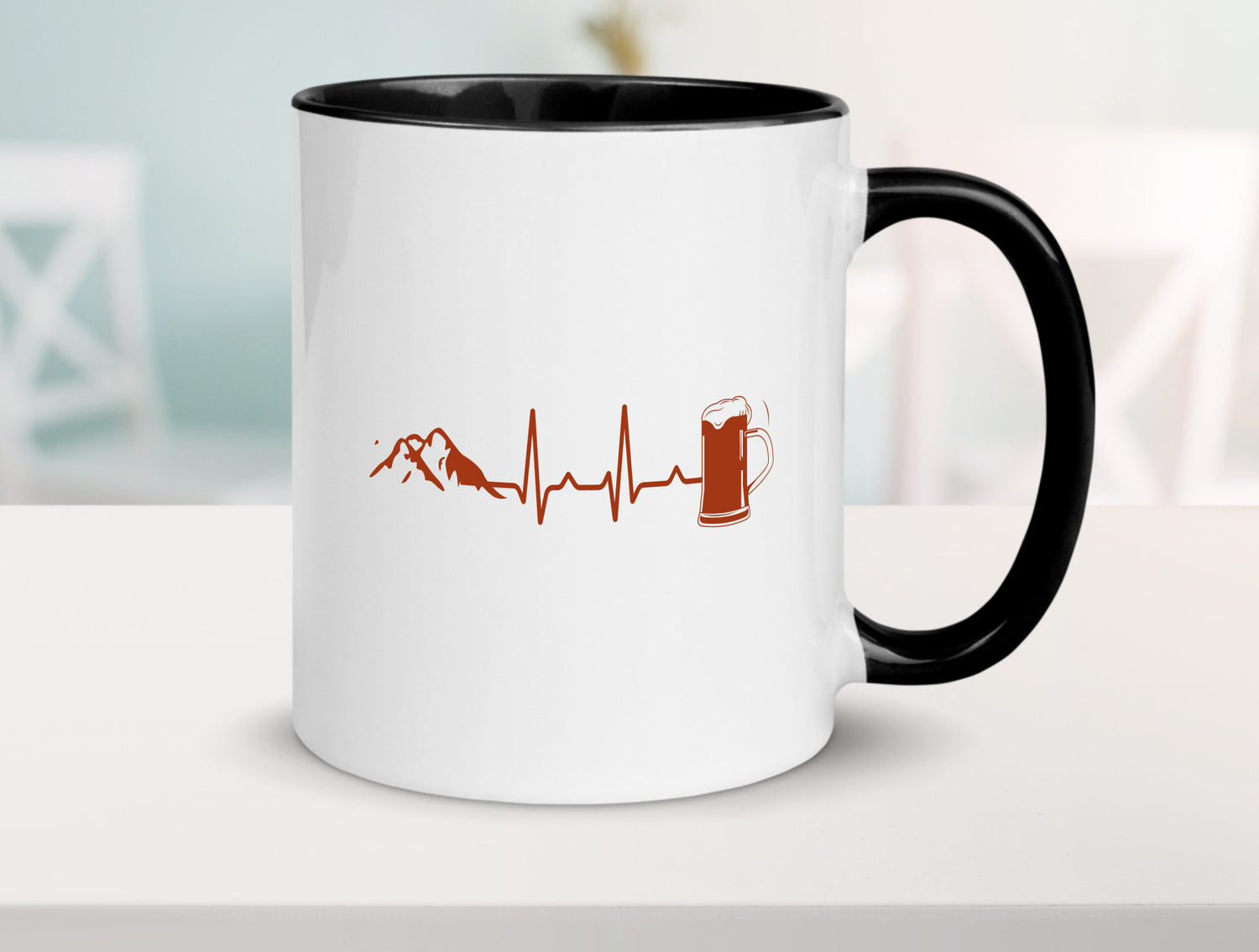 Berge und Bier | Wandern Wanderer Biertrinken Geschenkidee Humor Tasse