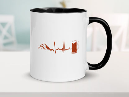 Berge und Bier | Wandern Wanderer Biertrinken Geschenkidee Humor Tasse