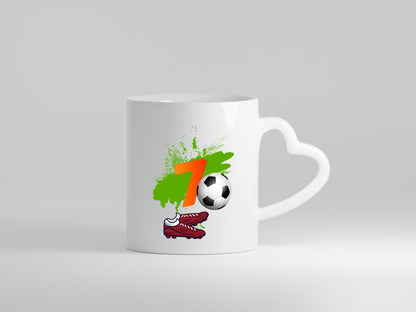 7. Geburtstag | Jungen Fußball Fußballspieler Geschenkidee Humor Tasse