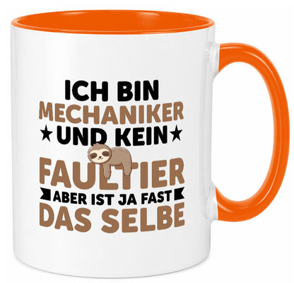 Ich bin kein Faultier: Mechaniker | KFZ Werkstatt Humor Tierliebhaber