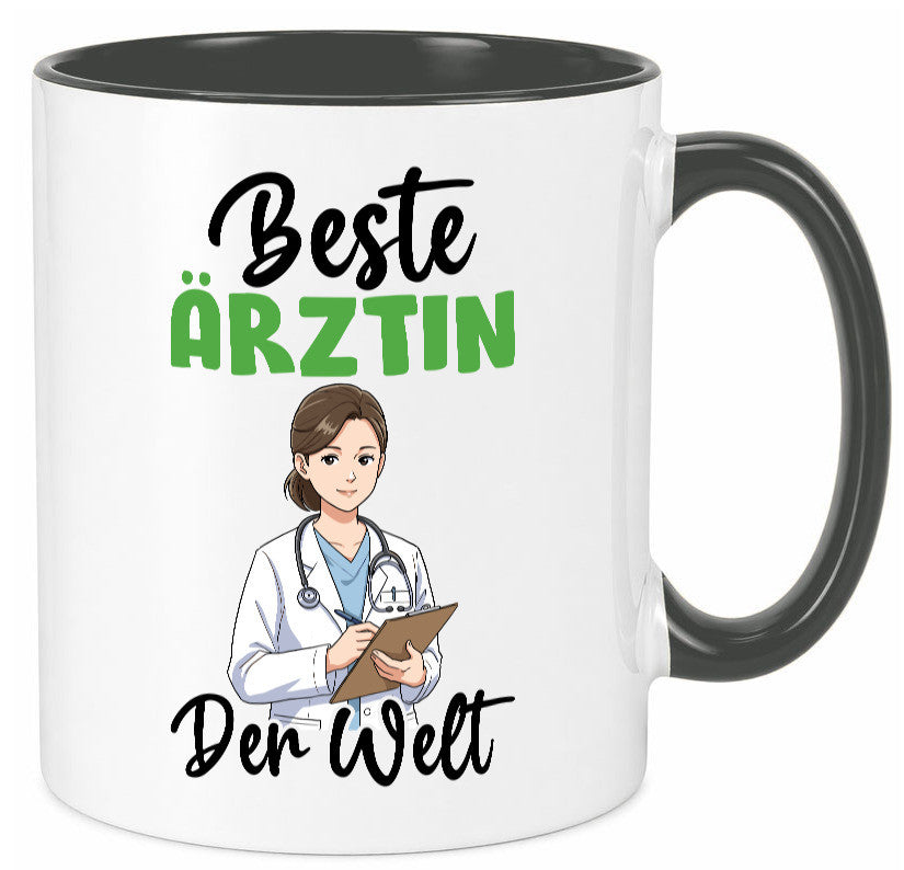 Beste Ärztin | Medizin Doktorin Fachärztin v2 Humor Geschenkidee Tasse