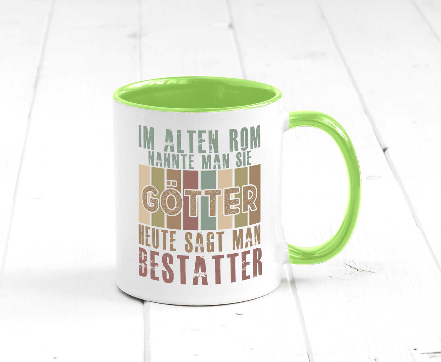 Heute sagt man: Bestatter | Bestattung Totengräber Geschenk Humor Geschenkidee
