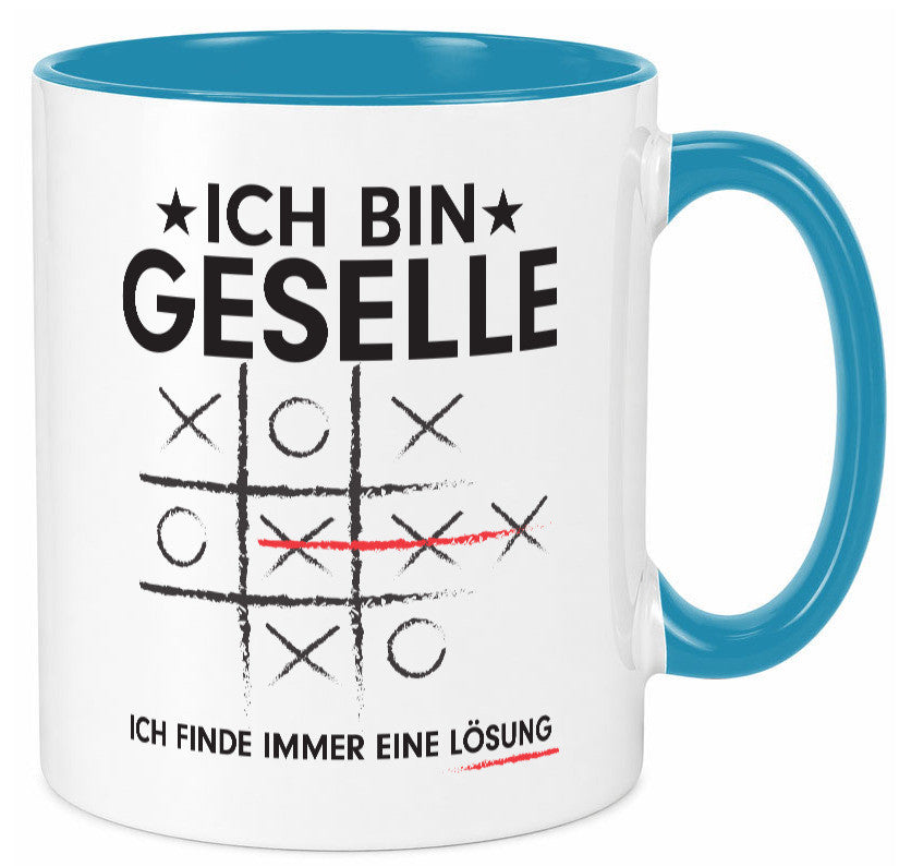 Löse Probleme: Geselle | Handwerker Humor Geschenkidee Tasse