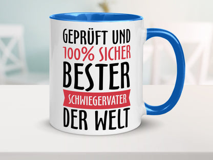 Bester Schwiegervater Geschenk Familie Geschenkidee lustiger Spruch Tasse