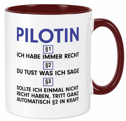 Ich habe immer Recht Pilotin | Definition Piloten v2 lustiger Spruch Geschenk