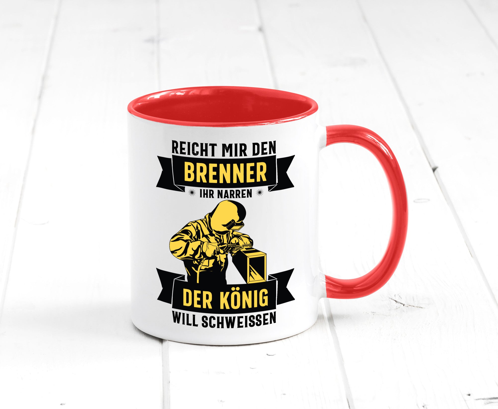 König will schweissen | Schweisser Sterne lustiger Spruch Geschenk Humor