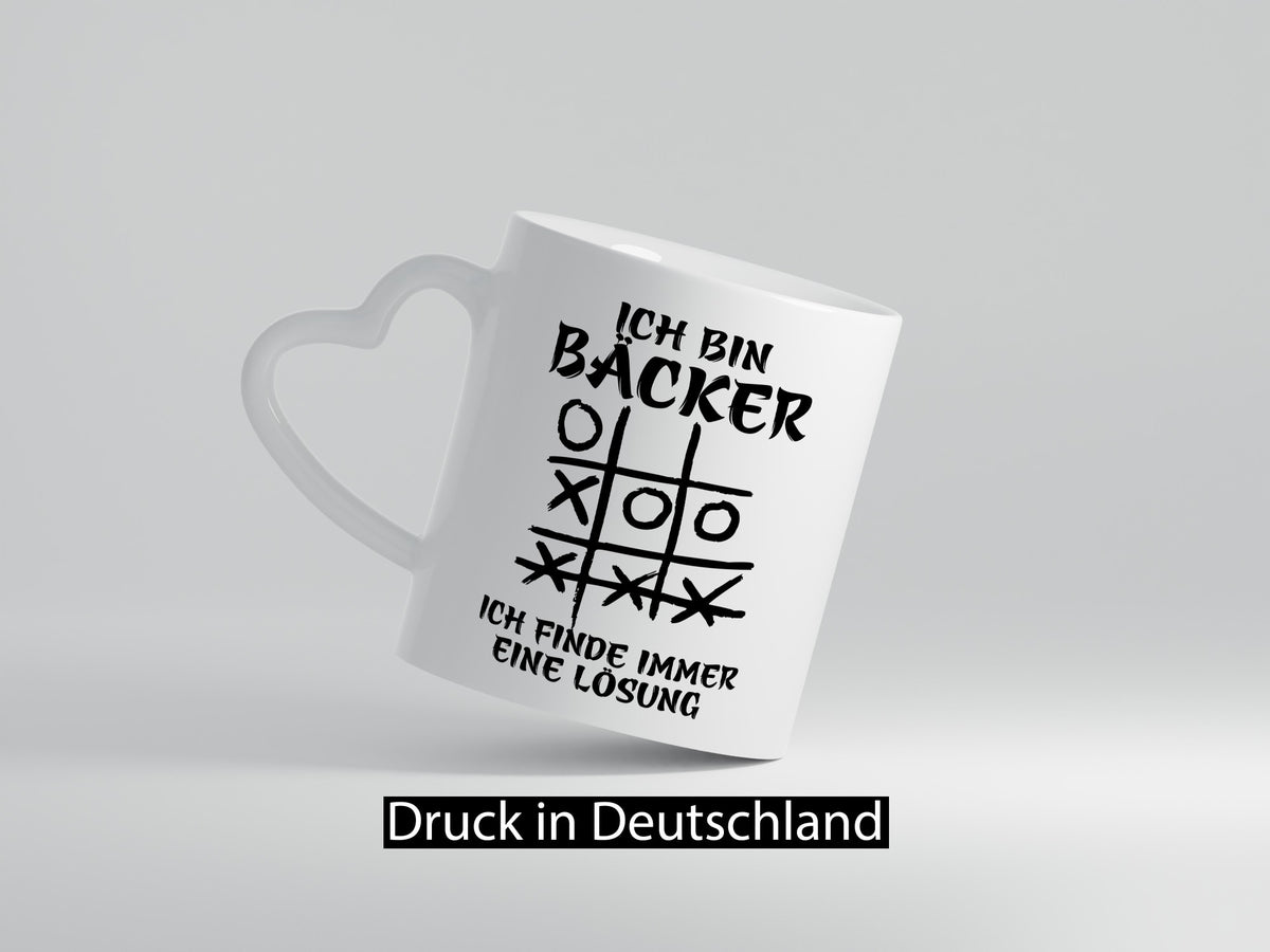 Ich bin Bäcker finde immer eine Lösung | Meister lustig Humor Geschenkidee Tasse