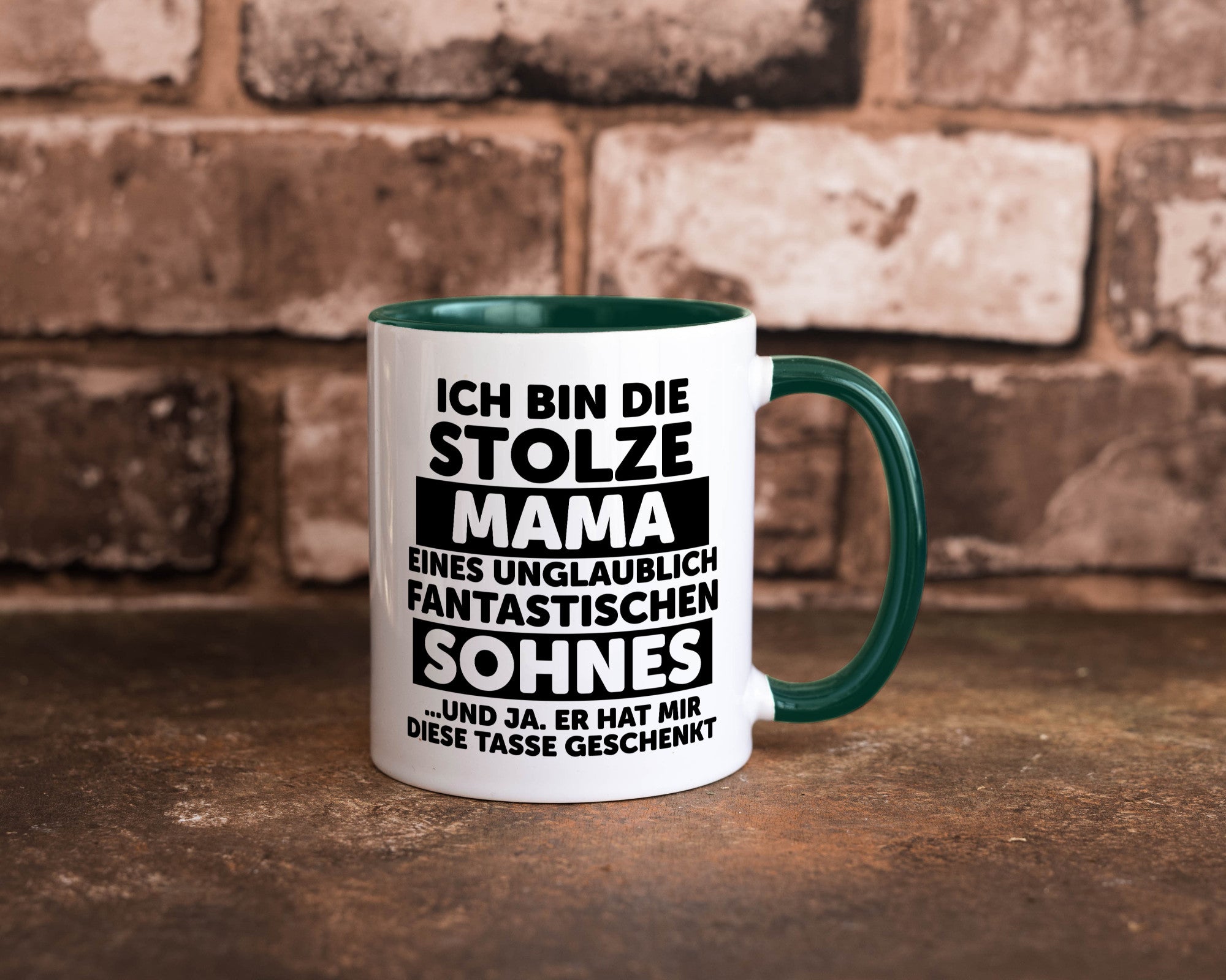 Stolze Mama | Fantastischer Sohn Beste Humor Familie Geschenkidee Tasse