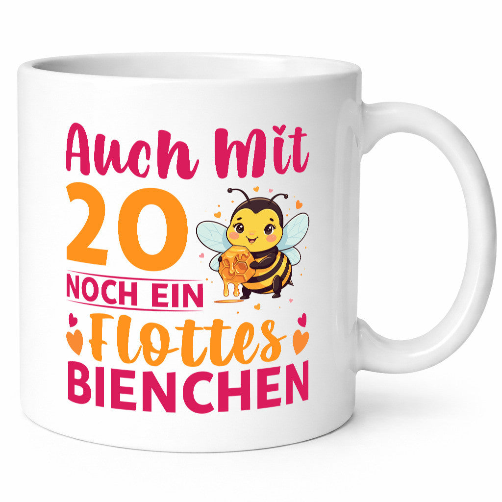 20. Geburtstag | Flottes Bienchen 20 Jahre Geschenkidee Humor Tasse