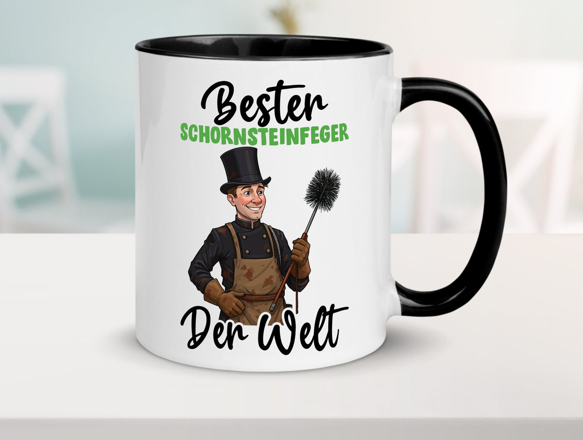 Bester Schornsteinfeger | Kaminkehrer lustig Humor Geschenkidee Geschenk Tasse