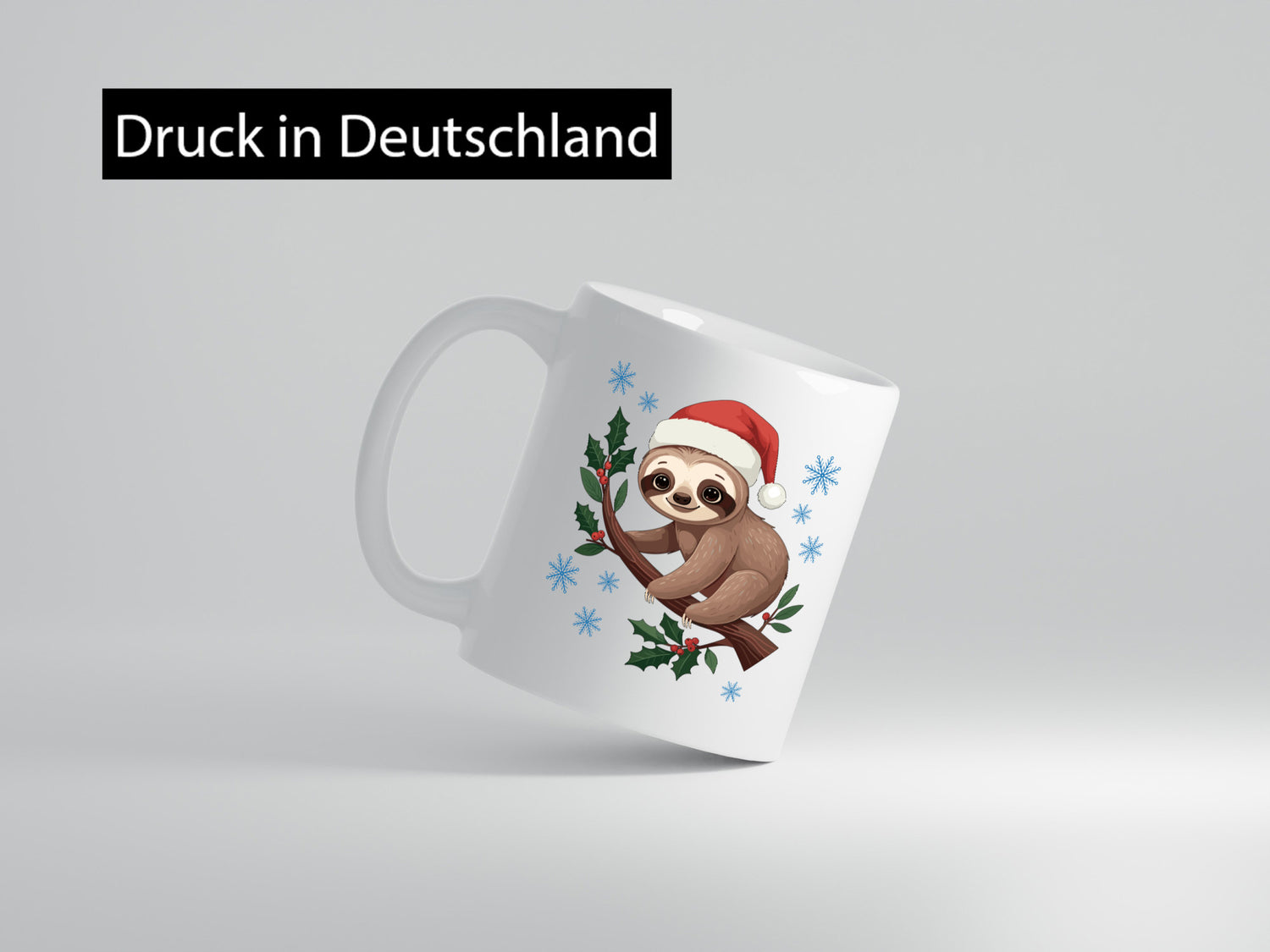 Faultier | Frohe Weihnachten Faul santa Geschenkidee Tierliebhaber Humor Tasse