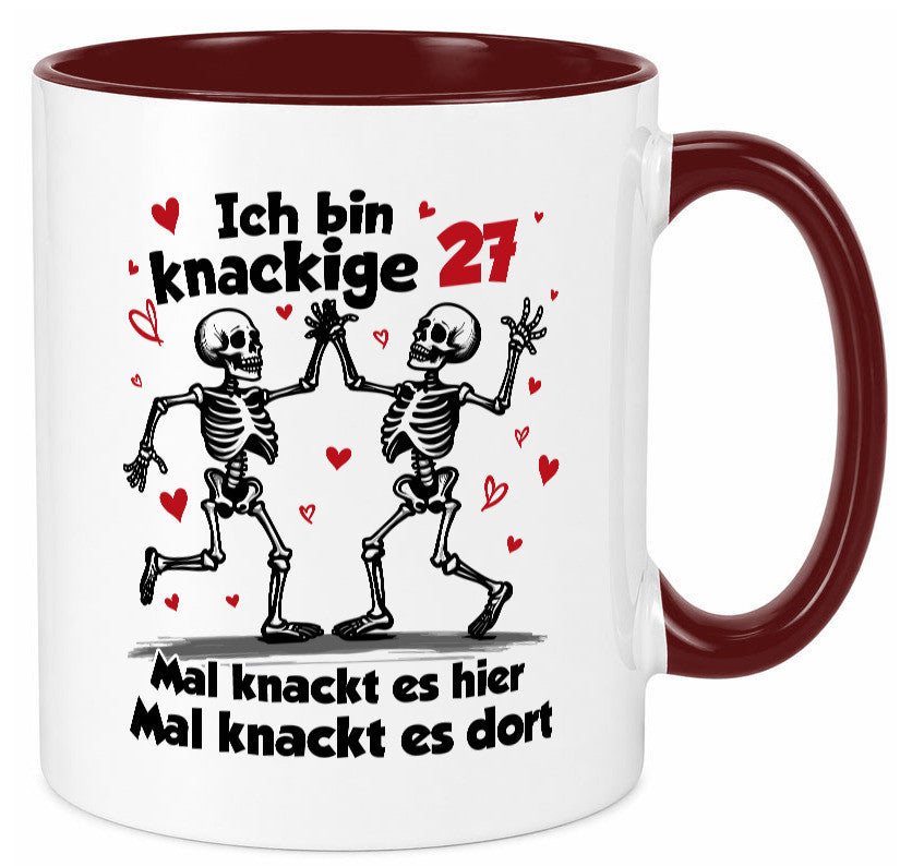27. Geburtstag | Knackige 27 Ich bin alt v2 Humor Geschenkidee Tasse
