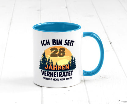 Ich bin Verheiratet | 28. Hochzeitstag Ehepaar v2 lustiger Spruch Geschenk