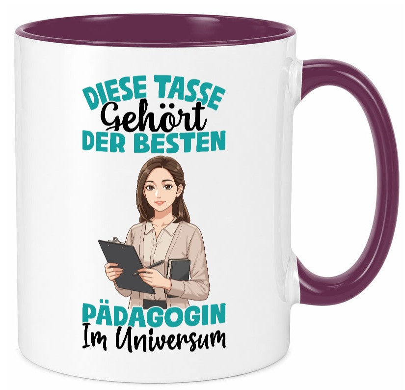Im Universum: Pädagogin | Pädagogik lustig Humor Geschenkidee Geschenk Tasse