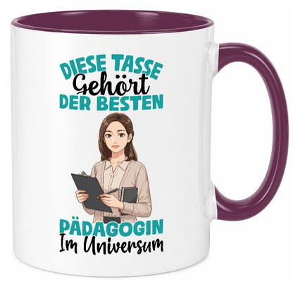 Im Universum: Pädagogin | Pädagogik lustig Humor Geschenkidee Geschenk Tasse