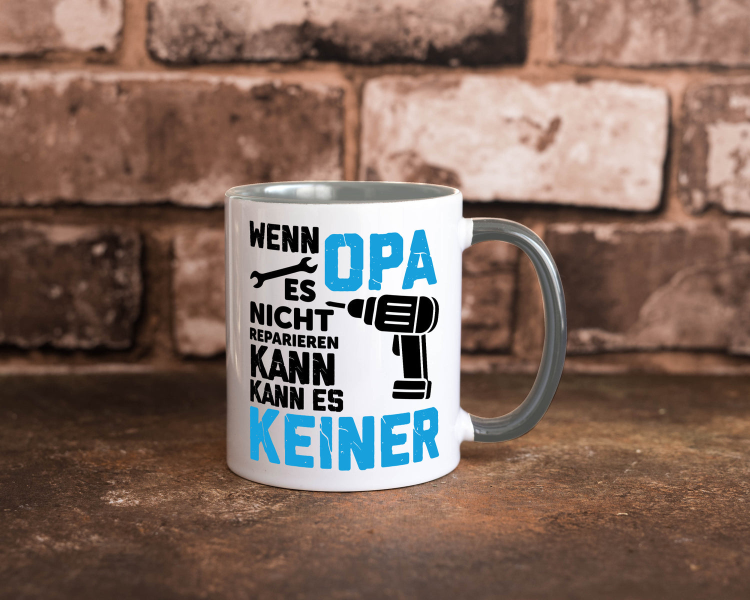 Wenn opa es nicht Reparieren kann | für alles Geschenkidee Familie Humor Tasse