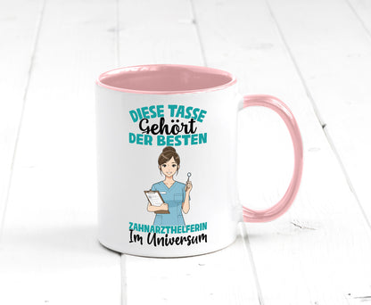 Im Universum: Zahnarzthelferin | Zahnmedizin Humor Geschenkidee Tasse