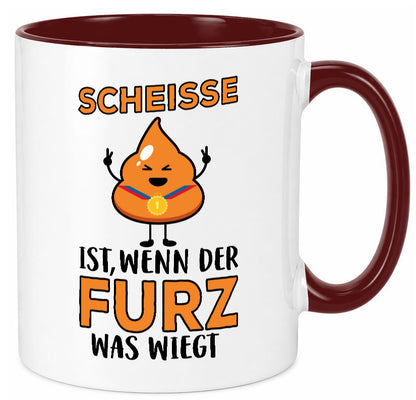 Scheisse ist lustiger Spruch Geschenk Humor Geschenkidee Tasse