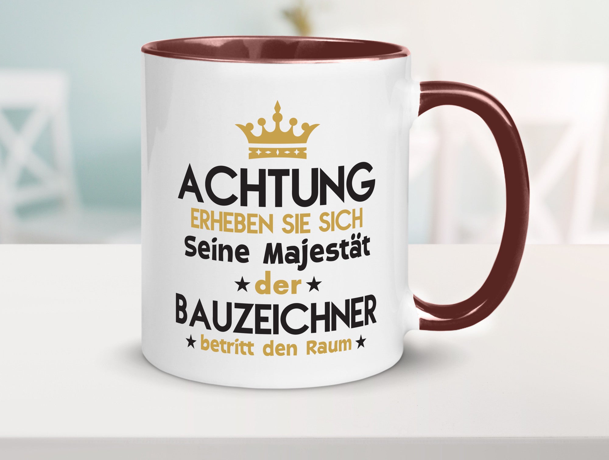 Seine Majestät Bauzeichner | Zeichner lustig Humor Geschenkidee Geschenk Tasse