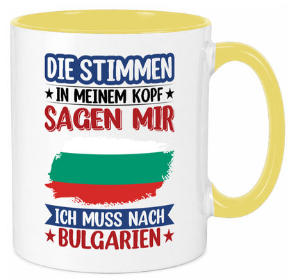 Bulgarien | Urlaub Stimmen in meinem Kopf Traumland Humor Geschenkidee Tasse