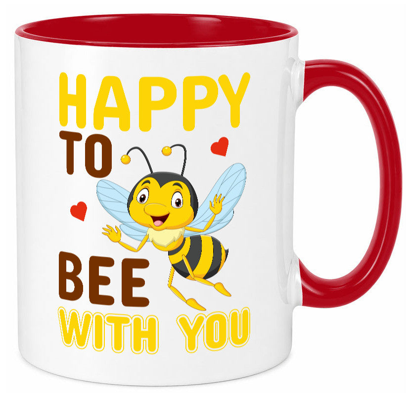 Happy Bee | Beziehung Tasse Freundschaft Bienen Humor Geschenkidee