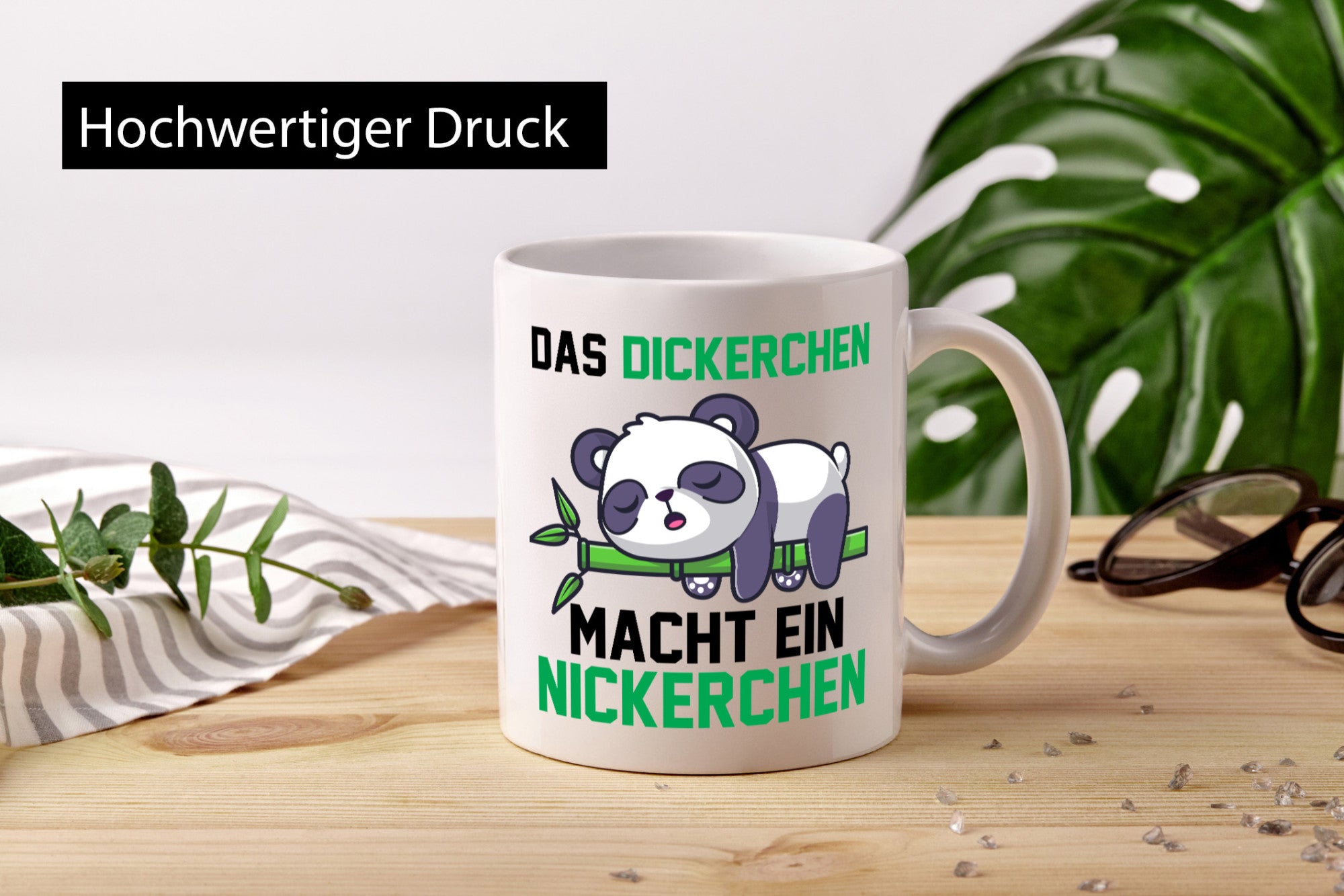 Das dickerchen macht ein Nickerchen | Panda lustiger Spruch Geschenk Humor