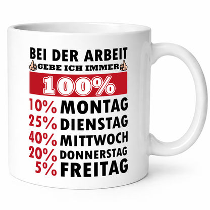 Ich gebe immer alles Geschenk Humor Geschenkidee lustiger Spruch Tasse